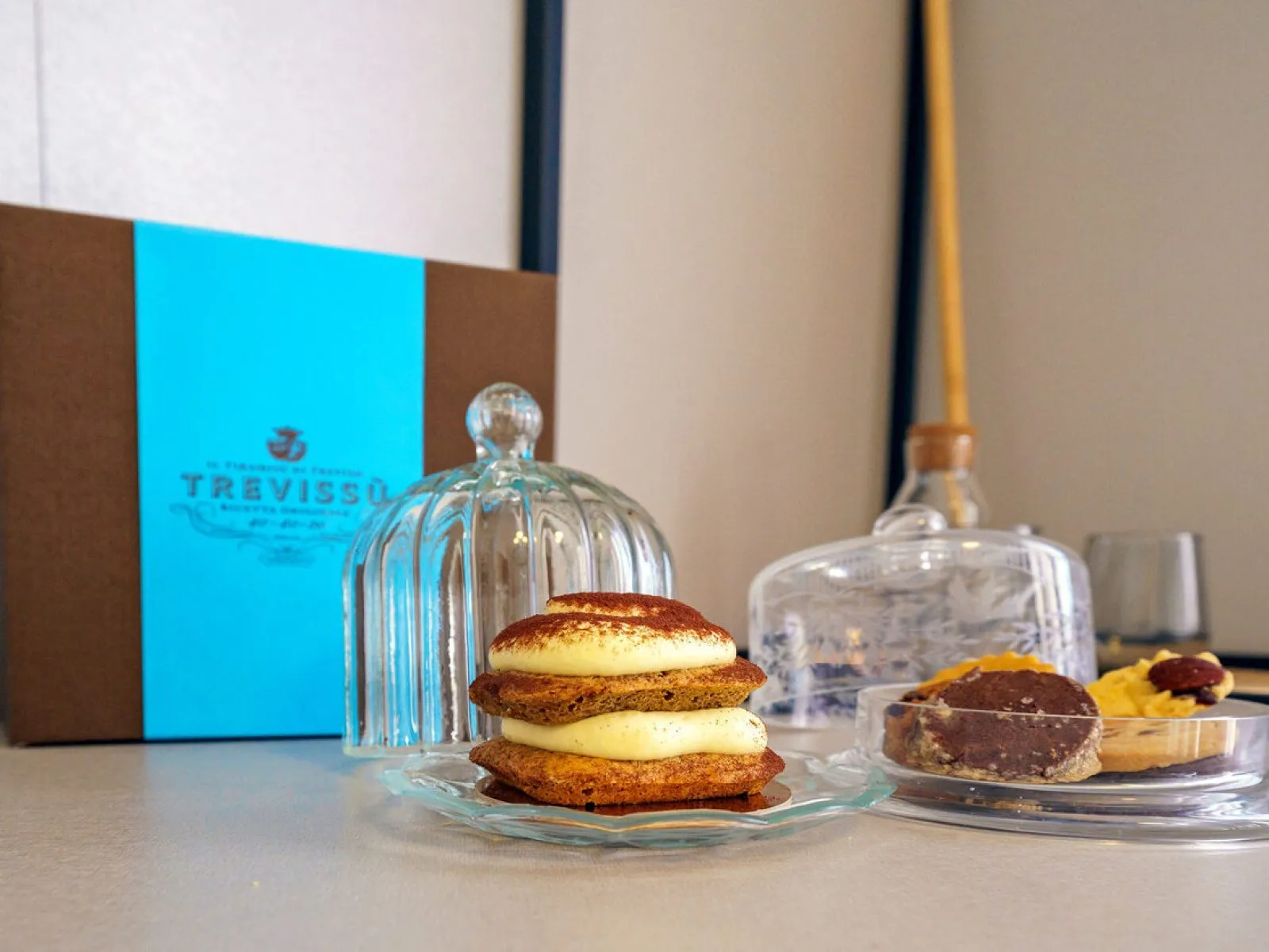 Colazione dolce Pasticceria Nascimben con tiramisù e pasticcini Ca' Fe Treviso