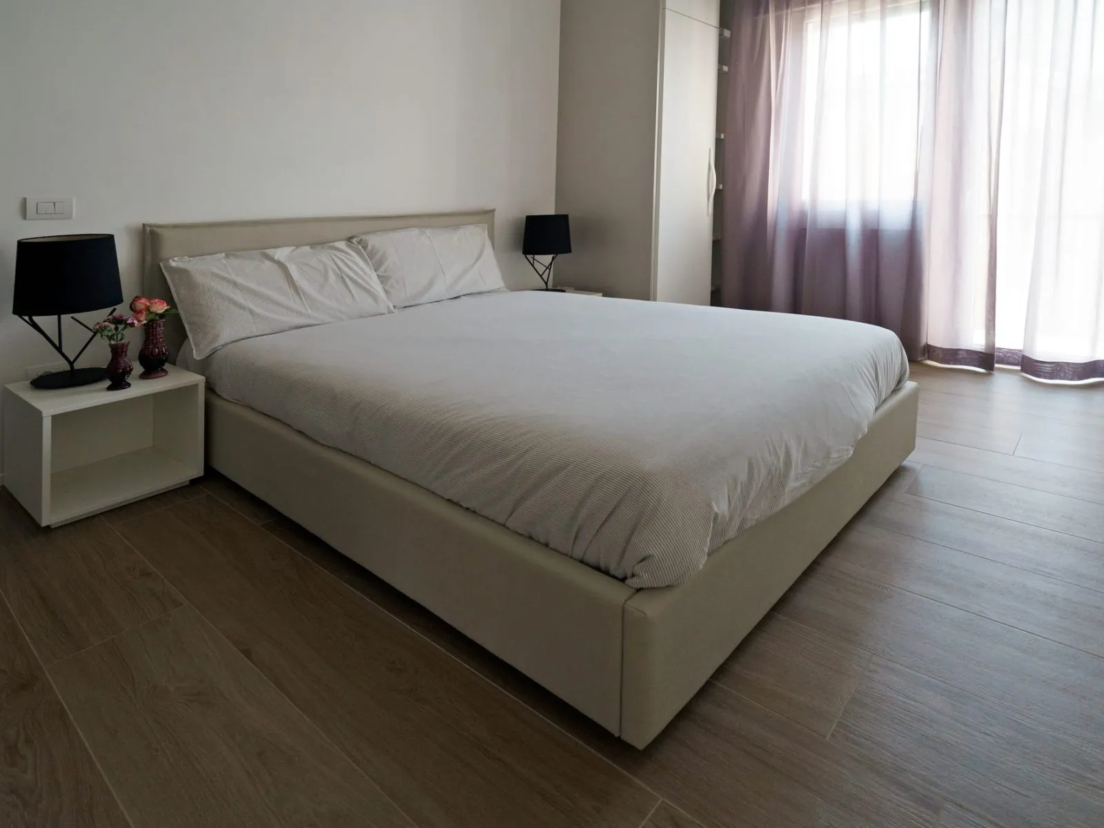 Bedroom in the Superior two-area apartment at Ca' Fe Treviso city centre